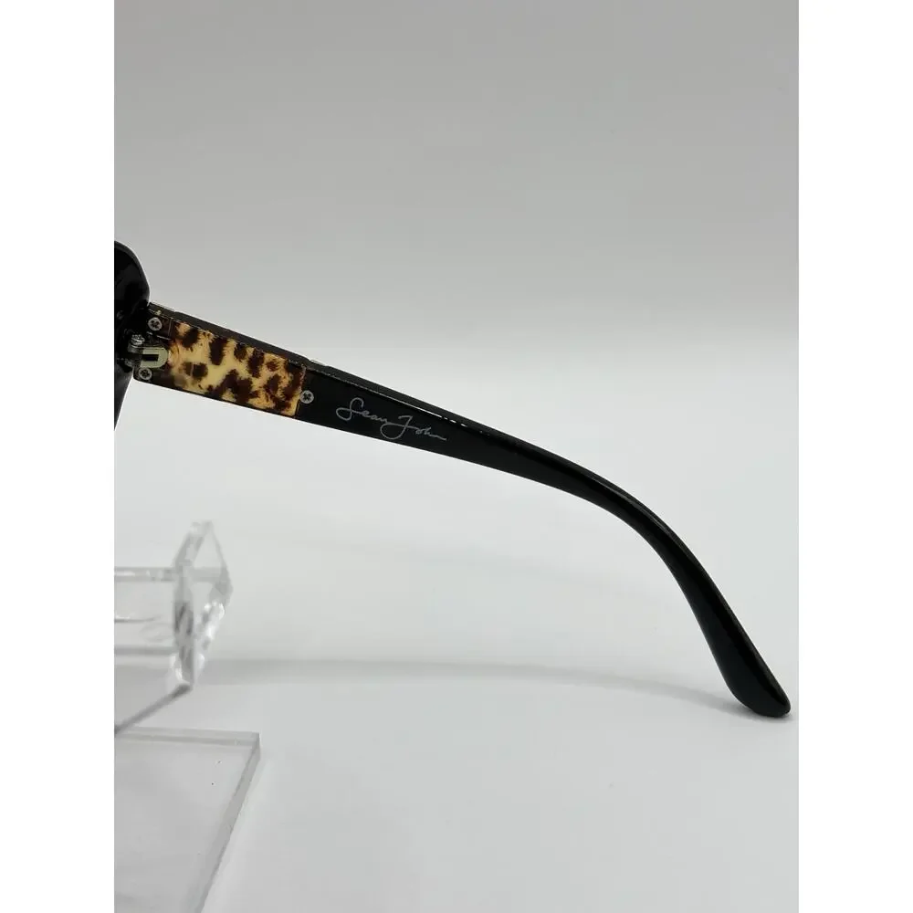 Sean John Oversized Sunglasses Black Tortoise Gradient Lenses Women SJS2003
